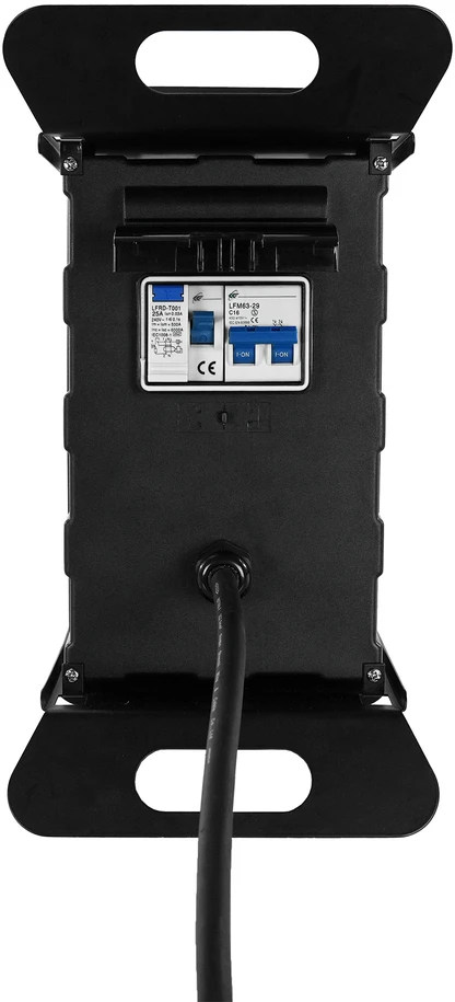 Plastrol Statybinis skirstomasis įrenginys nešiojamas su avariniu išjungikliu su apsauga; H07RN-F; 3×2,5; 230V, 4x2P+uz; 1xUSB; kabelio ilgis 2 m