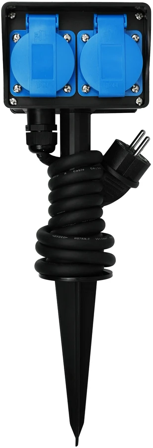 Hand Pro Przedłużacz sodo czterokrotny wbijany, gumowy, 31,5mm?, 1,5m, IP44, FRENCH HAND