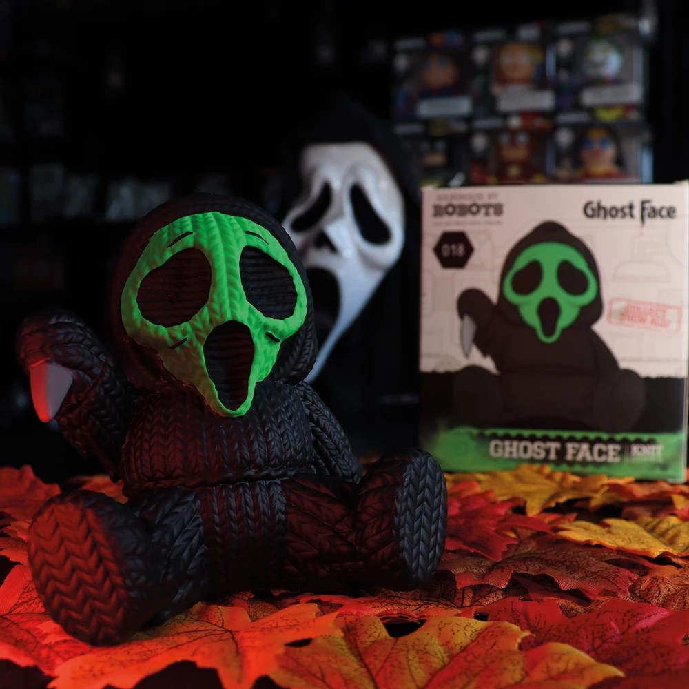 Handmade By Robots „Ghostface“ – fluorescencinė žalia kolekcinė vinilo figūrėlė