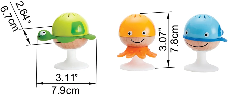 Hape - Jūros gyvūnų barškučių rinkinys (5935)