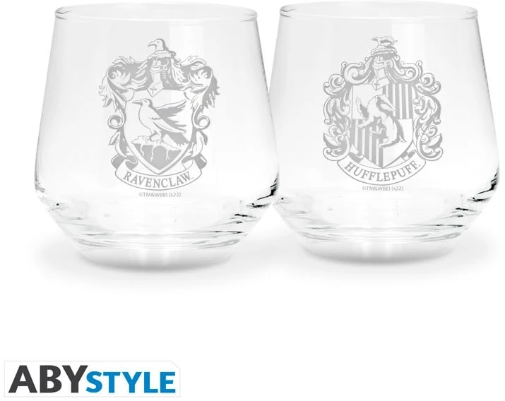 Harry Potter HARIS POTERIS - 2 stiklinių rinkinys Ravenclaw ir Hufflepuff EUROPA x2