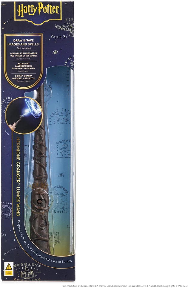 HARRY POTTER Šviečianti burtų lazdelė – Hermione Granger, 18 cm