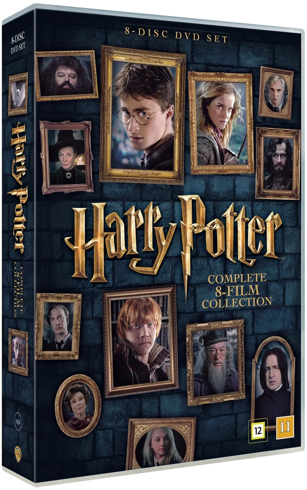 Harry Potter: Pilna 8 filmų kolekcija (8 diskų) – DVD