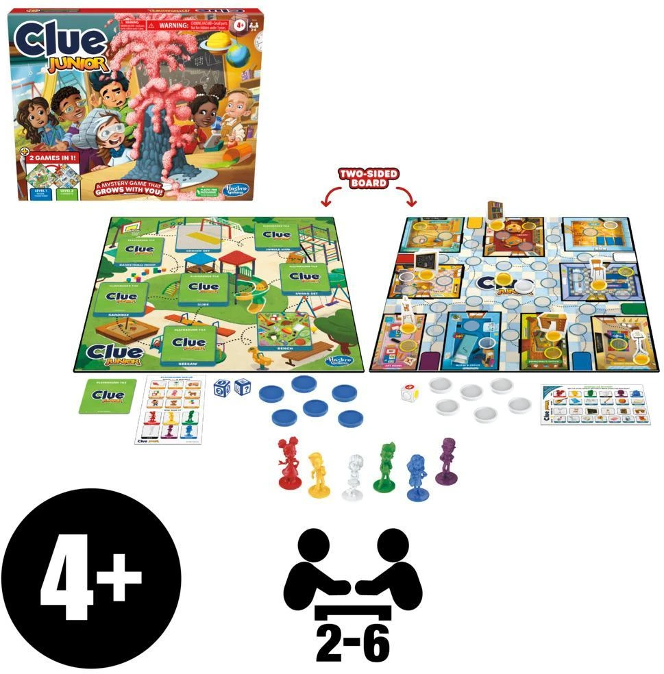 „Hasbro Gaming“ – „Clue Junior 2 viename“ žaidimai (F6419189)