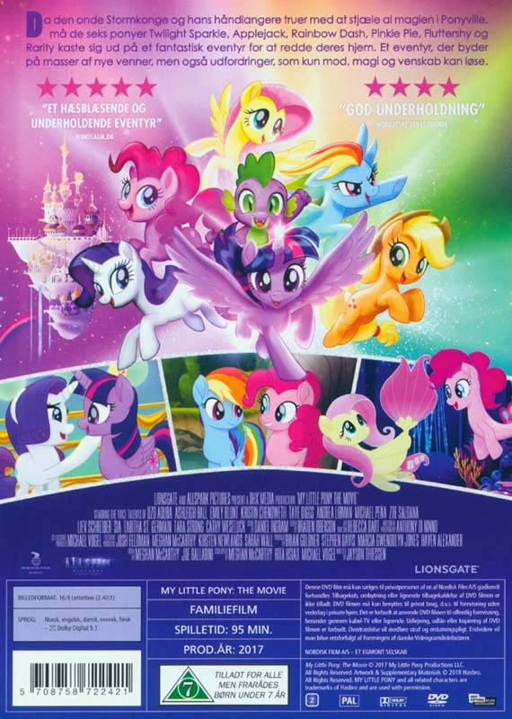 Hasbro My Little Pony: Filmas – DVD