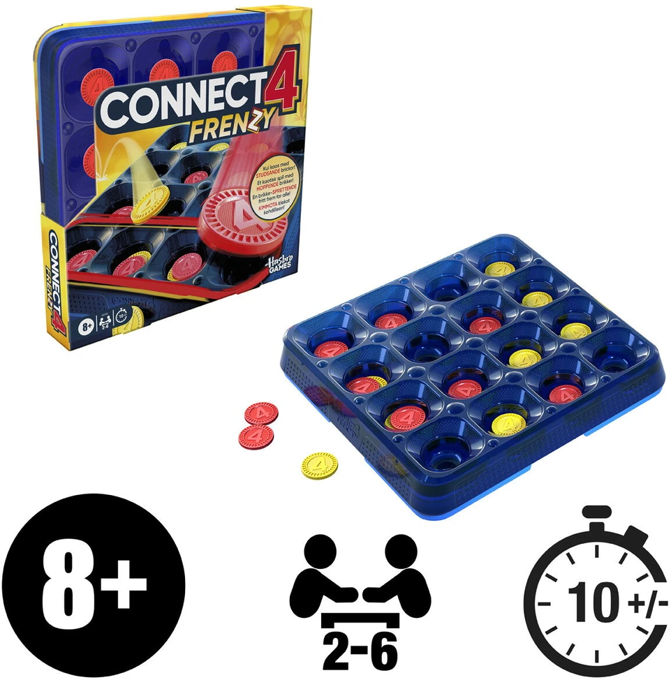 „Hasbro“ žaidimų konsolė „Connect 4 Frenzy“ (G2782179)