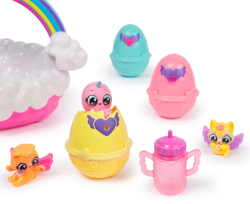 Žaislinis krepšelis Hatchimals Alive Neon Rainbow