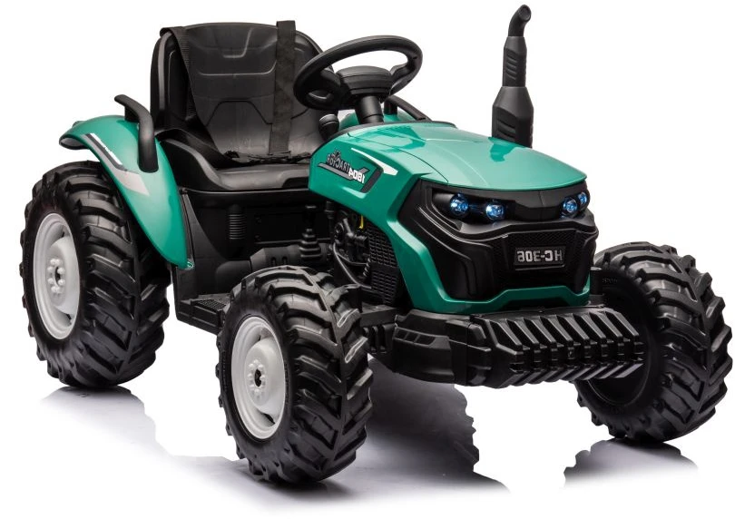 Lean Cars Akumuliatorinis traktorius HC-306 Tamsiai žalias 24V
