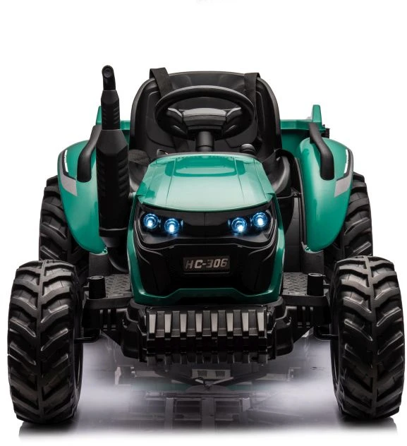 Lean Cars Akumuliatorinis traktorius HC-306 Tamsiai žalias 24V