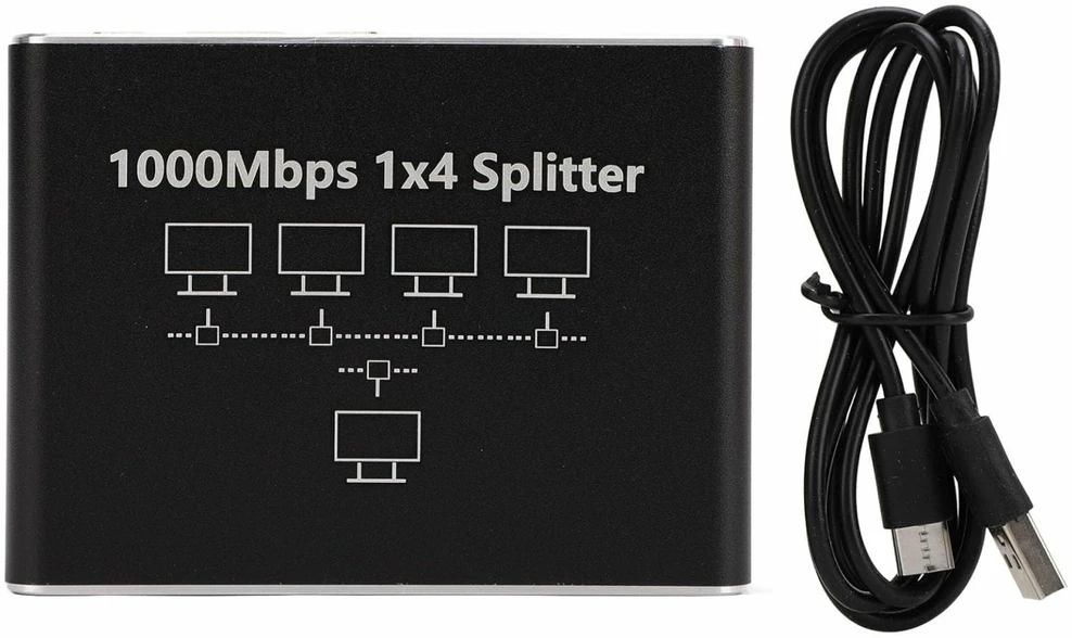 ATL HD43B tinklo skirstytuvas 1x4 rj45