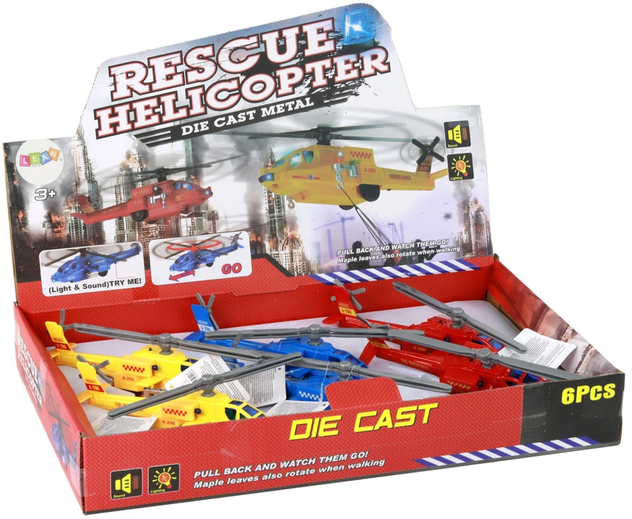 Žaislinis gelbėtojų malūnsparnis Lean Toys, 1 vnt.