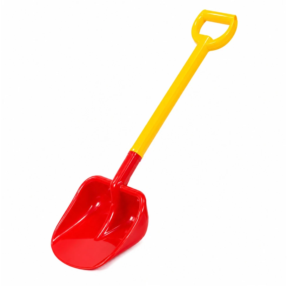 Hemar didelis vaikiškas smėlio kastuvas, 63 cm, raudonas ir geltonas