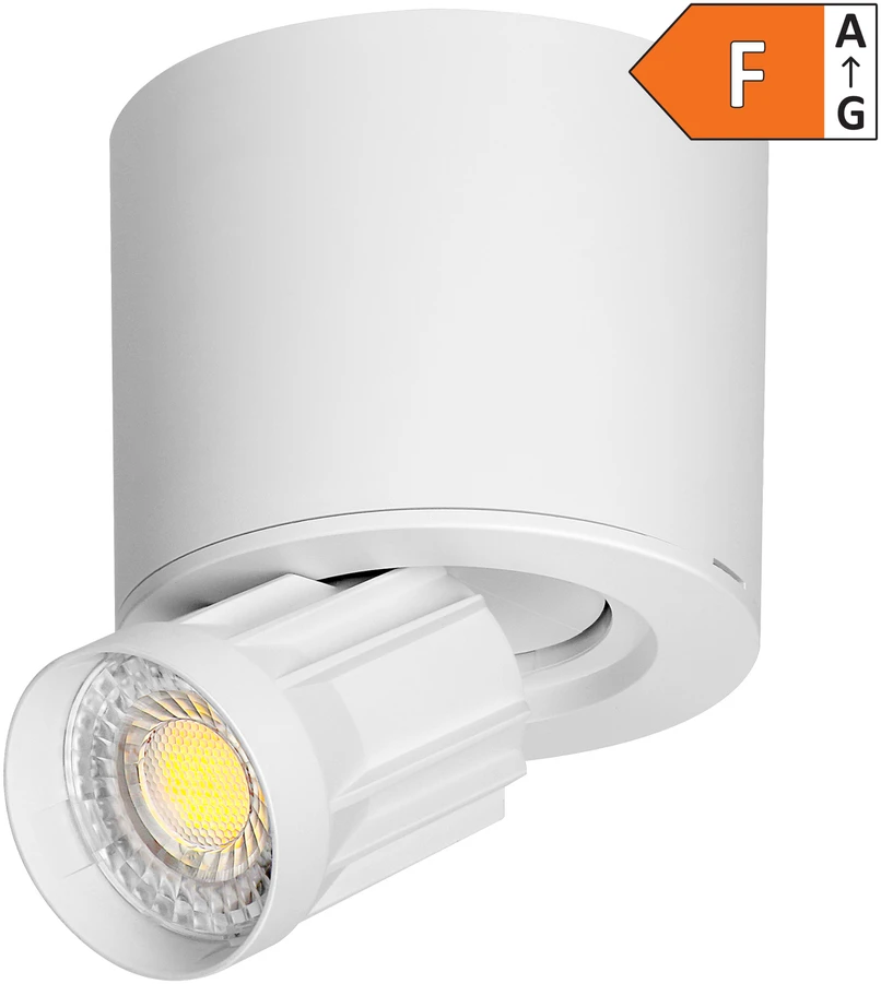 HEMERA LED įleidžiamas šviestuvas 2in1, 7W, 650lm, 3000/4000/6500K, baltas