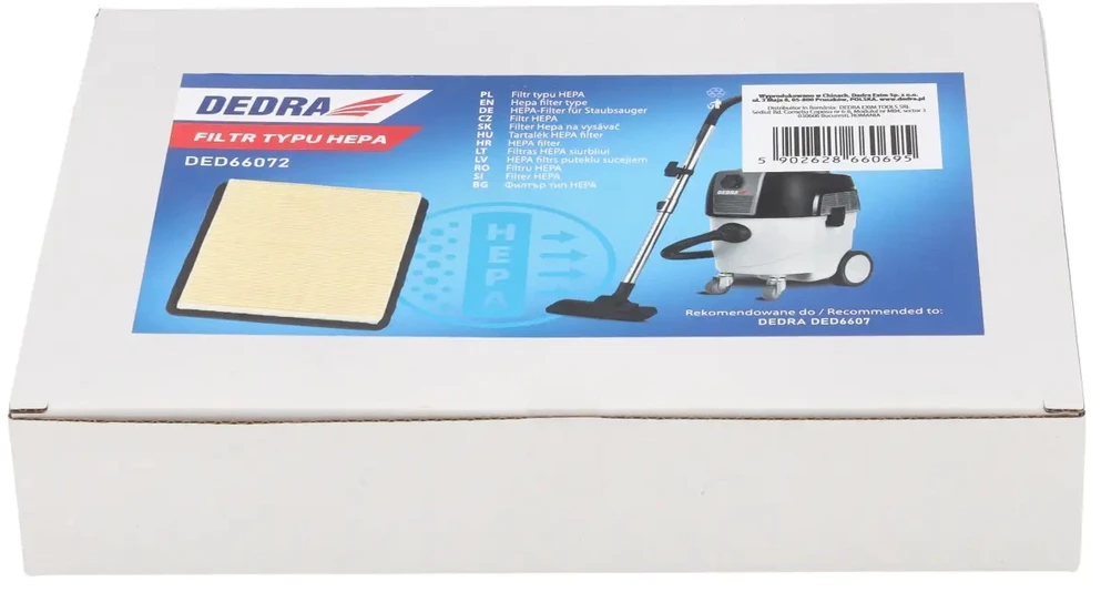 Dedra HEPA filtras, skirtas DED6607