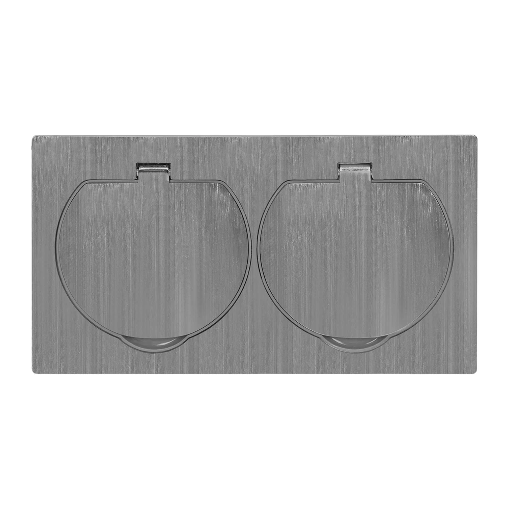 Orno Įleidžiamas kištukinis lizdas 2x250V OR-AE-1398, inox