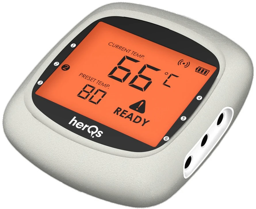 HerQs - „EasyBBQ“ – belaidis grilio termometras