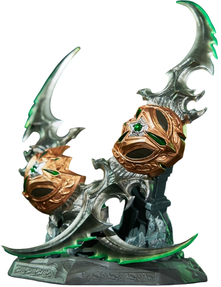 Hex Collectibles „World of Warcraft“ 20-mečio jubiliejaus „Warglaives of Azzinoth“ kolekcinio leidimo replika