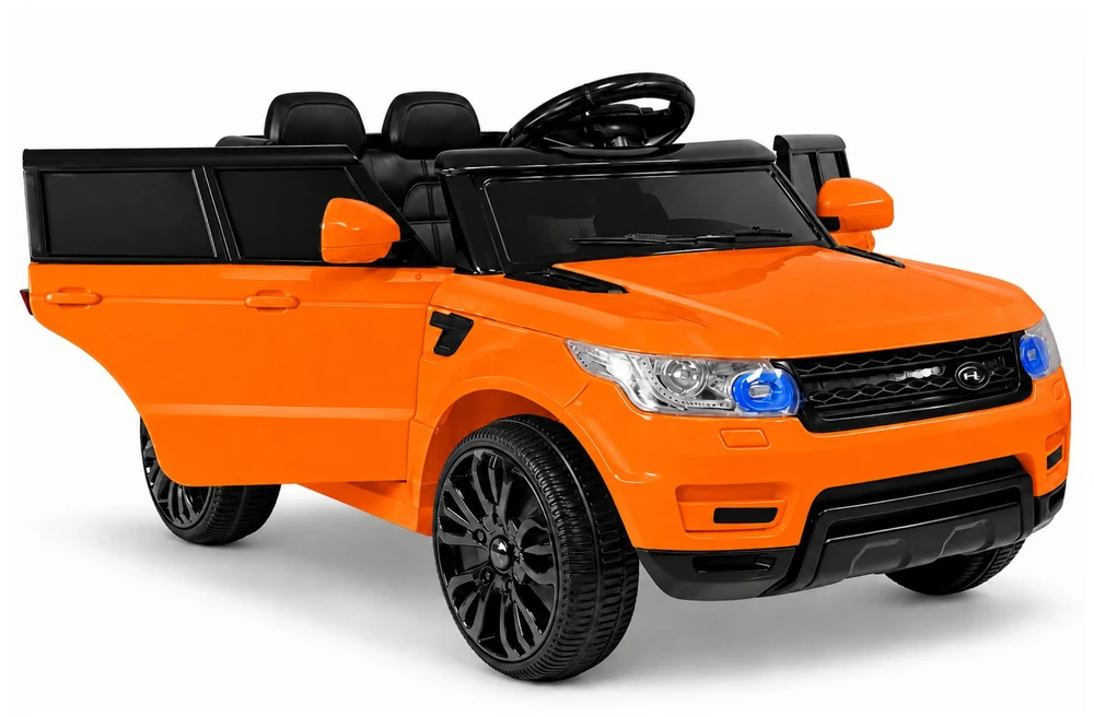 Lean Cars Dvivietis elektromobilis vaikams Lean Toys HL1638, oranžinis