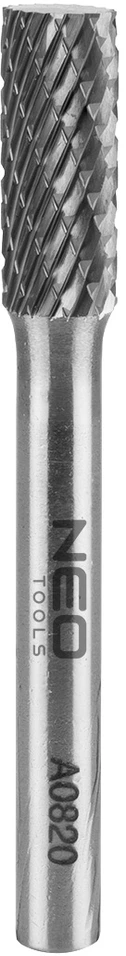 HM metalo freza, A tipo (cilindrinė), 8 x 20 mm, kotas 6 x 45 mm