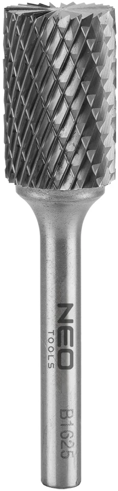 HM metalo freza, B tipo (cilindrinė su ašmenimis viršuje), 16 x 25 mm, kotas 6 x 45 mm
