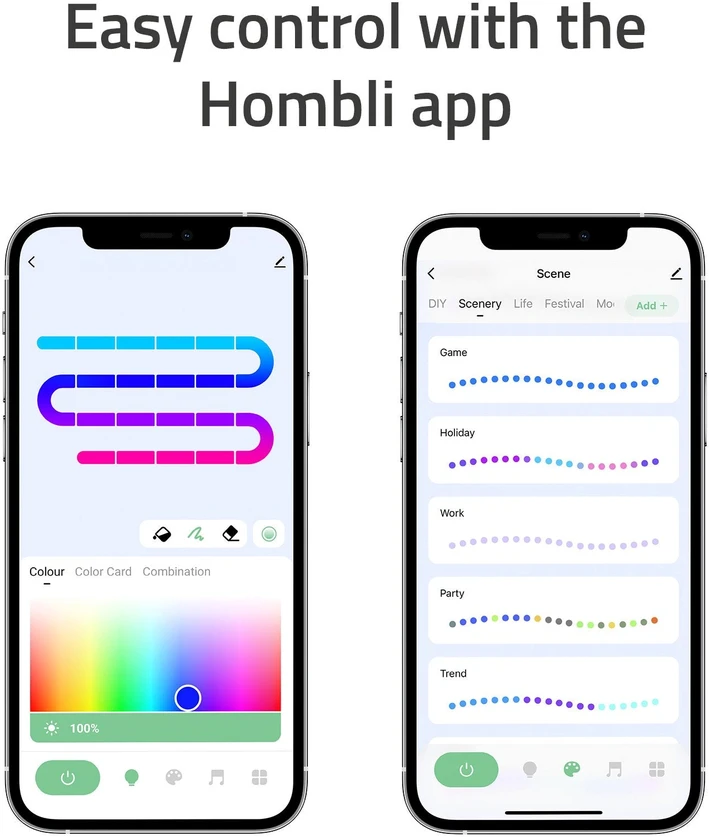 Hombli - išmanioji neoninė virvė - 5 m RGBIC