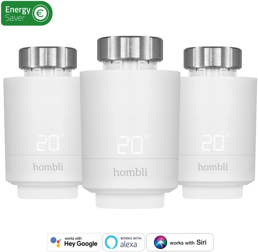 „Hombli“ – išmaniojo radiatoriaus termostato išplėtimo paketas (2+1)