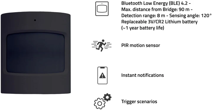 „Hombli“ – išmanusis „Bluetooth“ jutiklių rinkinys, juodas