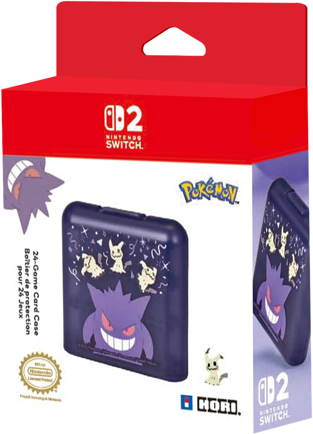 HORI - 24-Game Card Case (Gengar & Mimikyu) - Violetinė