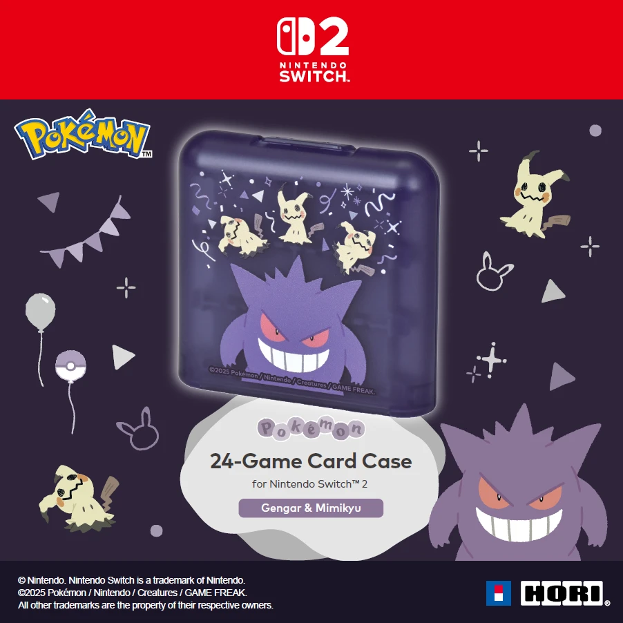 HORI - 24-Game Card Case (Gengar & Mimikyu) - Violetinė