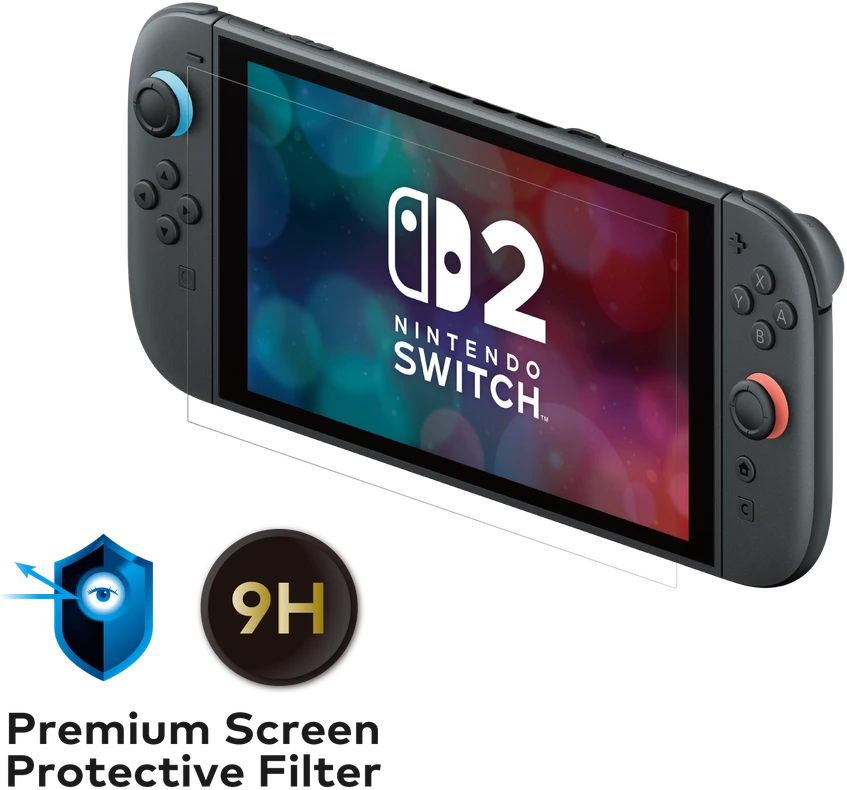 HORI - aukščiausios kokybės ekrano apsauginis filtras, skirtas Nintendo Switch 2 - skaidrus