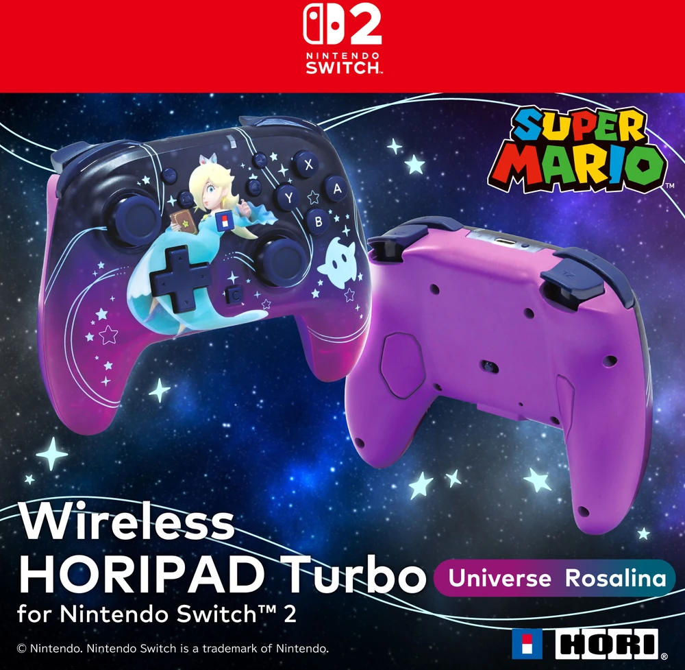 HORI - Belaidis „Horipad Turbo“ - „Universe Rosalina“ - „Nintendo Switch 2“ - violetinis
