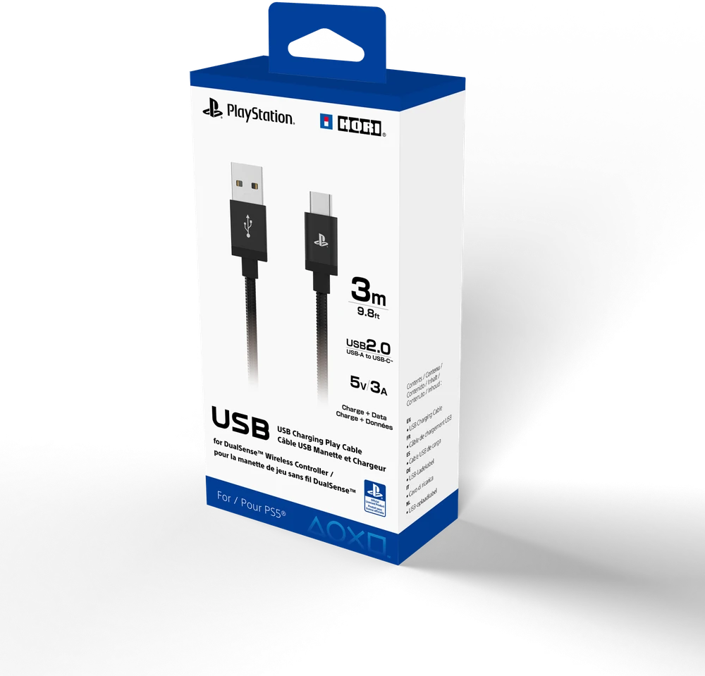 HORI DUALSENSE VALDYMO ĮKROVIMO KABELIS