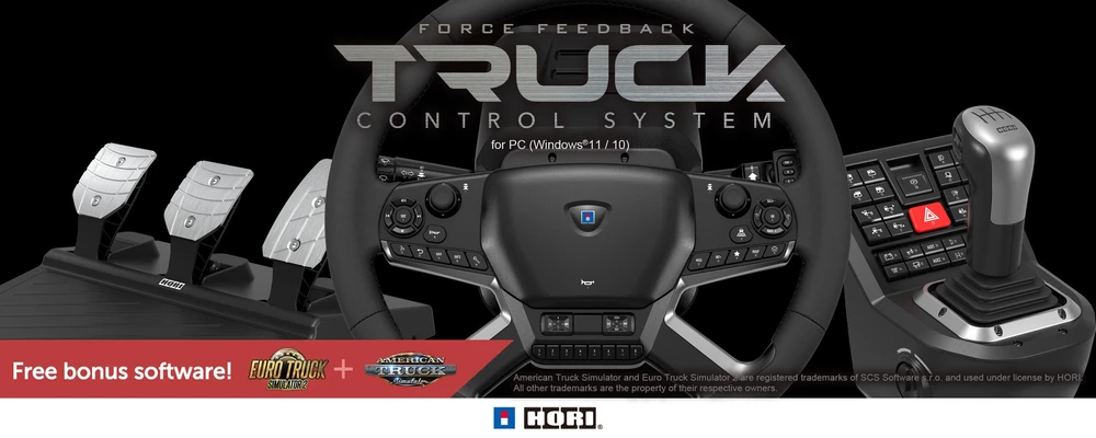 HORI PC jėgos grįžtamojo ryšio sunkvežimio valdymo sistema