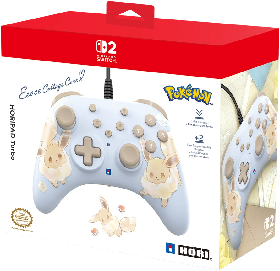HORI - HORIPAD, skirtas „Switch 2“ - „Eevee Cottage Core“ - mėlynas