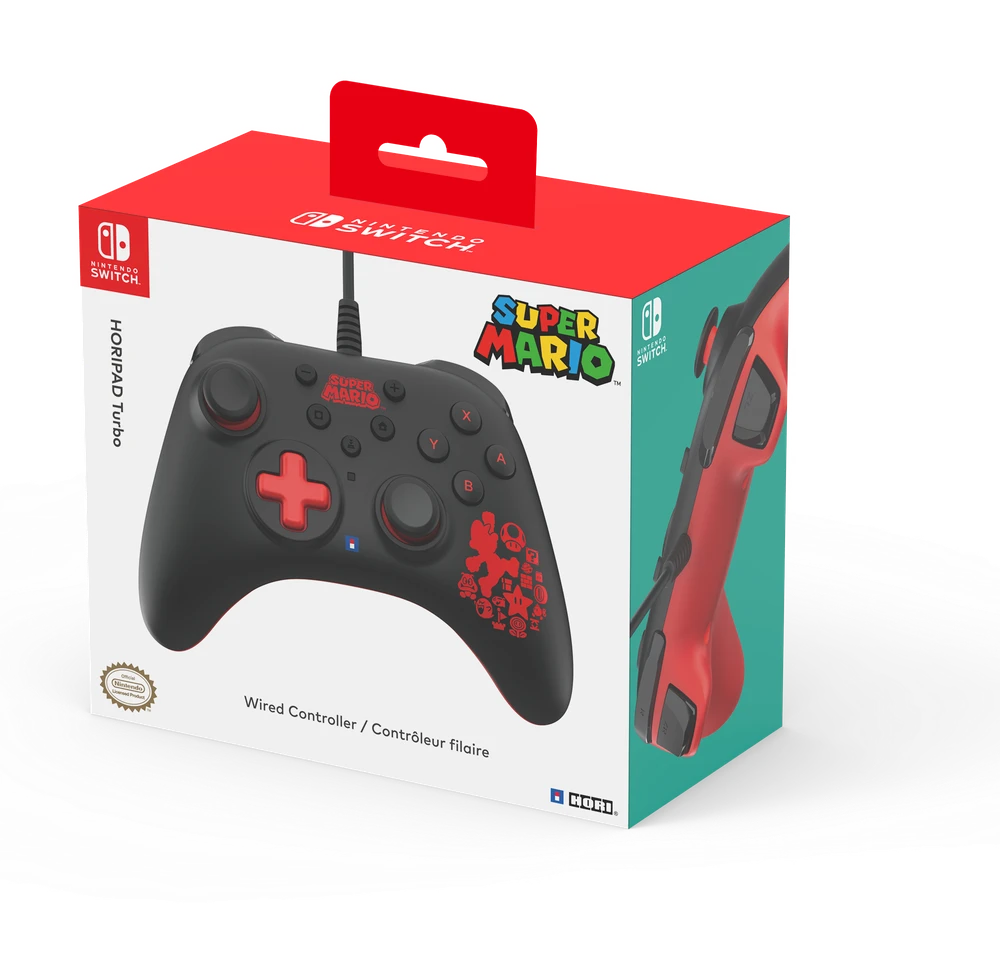 HORI Horipad Turbo laidinis pultelis Nintendo Switch (Mario)