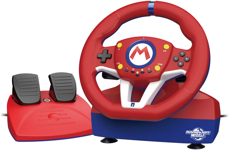 HORI - Mario Kart lenktyninis vairas Pro MINI - raudonas - Switch 2
