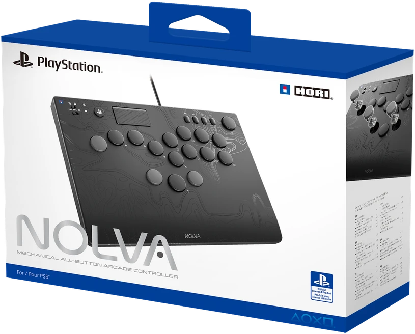 HORI - NOLVA mechaninis visų mygtukų arkadinis valdiklis - PlayStation 5