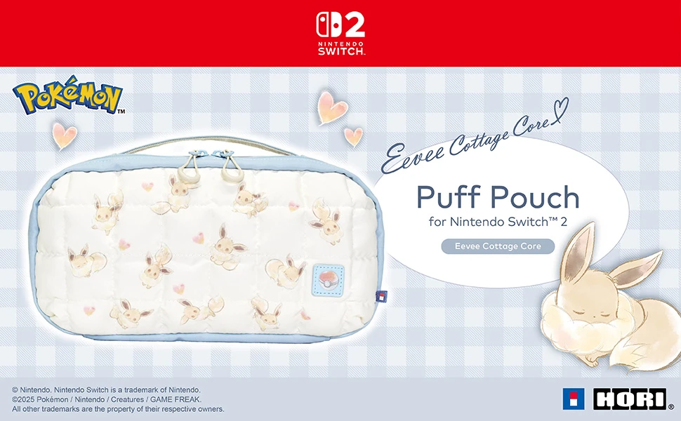 HORI - Puff Maišelis Switch 2 (Eevee Cottage Core) - Mėlynas - Vidutinio dydžio