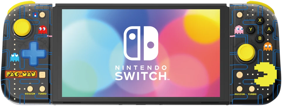 Kompaktiškas „HORI Nintendo Switch Split Pad“ (PAC-MAN)