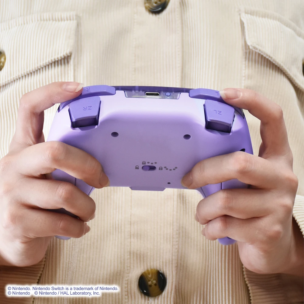 HORI - Belaidis HORIPAD Turbo, skirtas Nintendo Switch 2 (Kirby ir Waddle Dee) - Violetinė