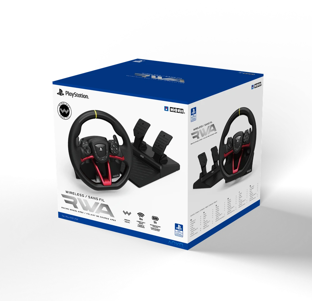 HORI Wireless Racing Wheel Apex, skirtas Playstation 5, PlayStation 4 ir asmeniniam kompiuteriui