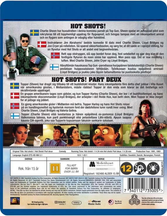 „Hot Shots! 1 ir 2“ rinkinys („Blu-Ray“)