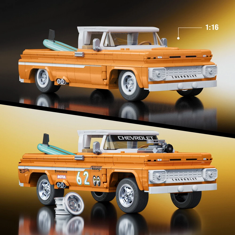 MATTEL BRICK SHOP HOT WHEELS konstruktorius – Elite Chevy (JFT20)