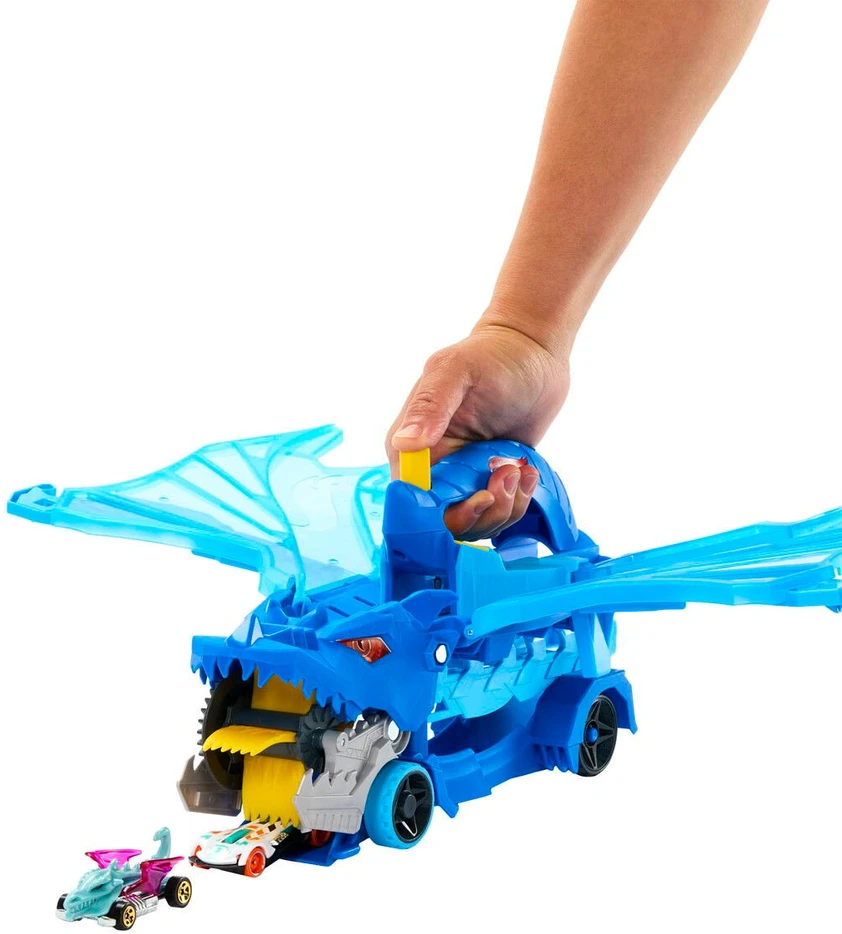 Mattel HOT WHEELS CITY transporteris – Dvigubas drakonas (JBM72)