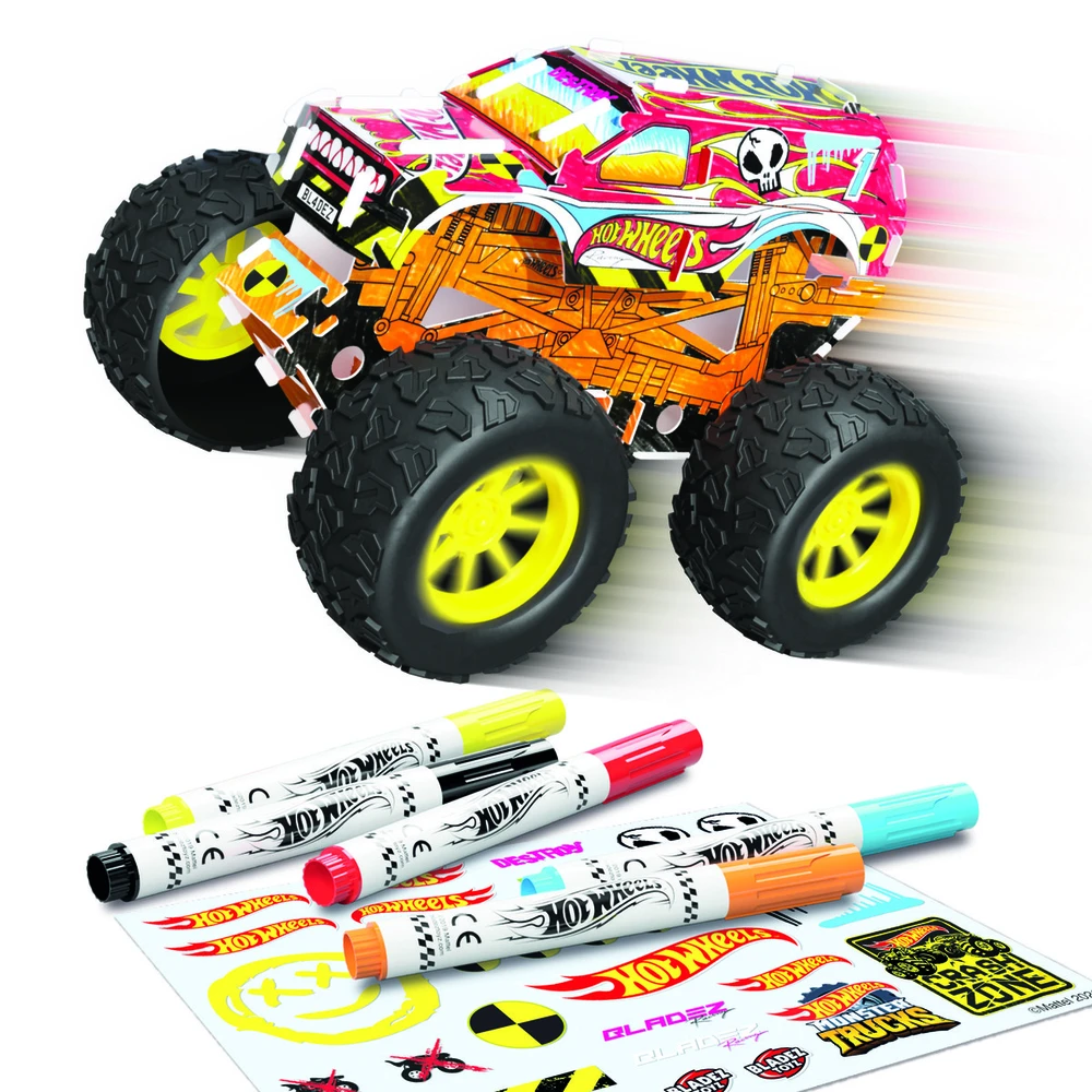 Hot Wheels - „Creative Maker Kitz“ pritaikytas monstrų sunkvežimio rinkinys (BLA85606)