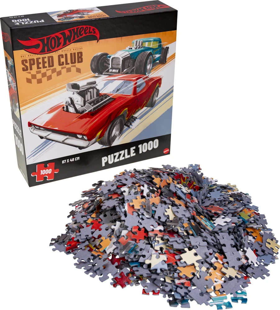 Hot Wheels - Dėlionė „Speed ​​Club“, 1000 detalių (60994)