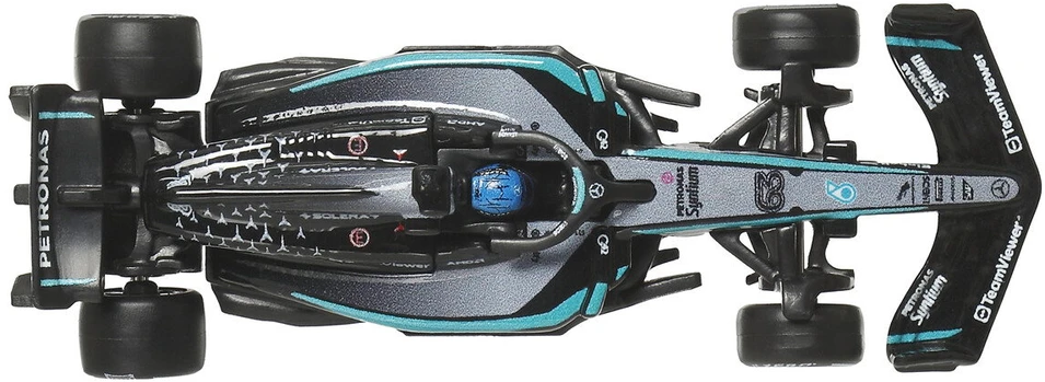 Mattel HOT WHEELS PREMIUM F1 dviejų Mercedes-Benz George Russel ir Kimi Antonelli bolidų rinkinys (JMM93)
