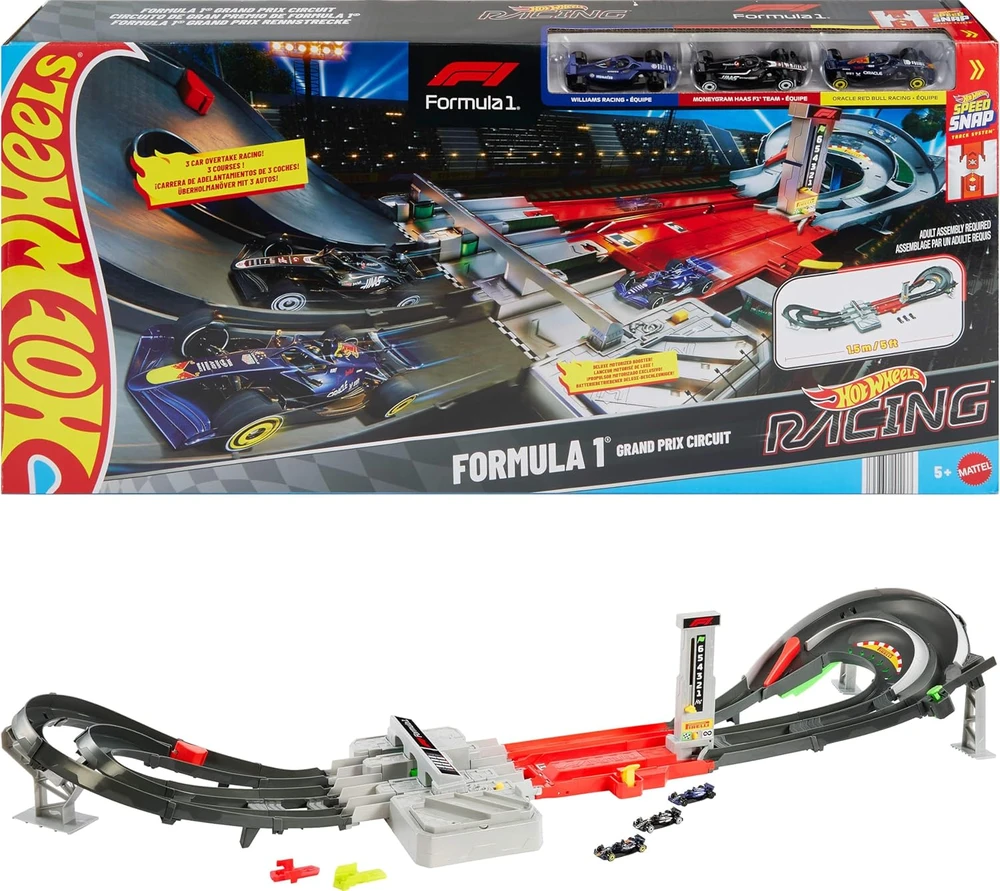 Mattel HOT WHEELS F1 lenktynių trasos rinkinys – Grand Prix (JDY16)