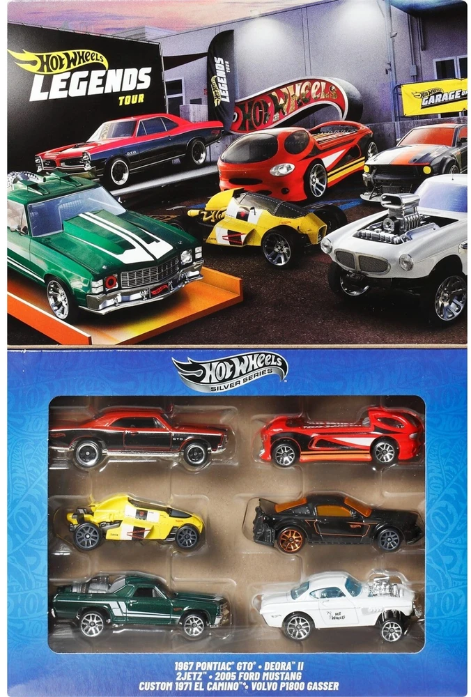 Mattel HOT WHEELS šešių legendinių automodeliukų rinkinys (JBY78)