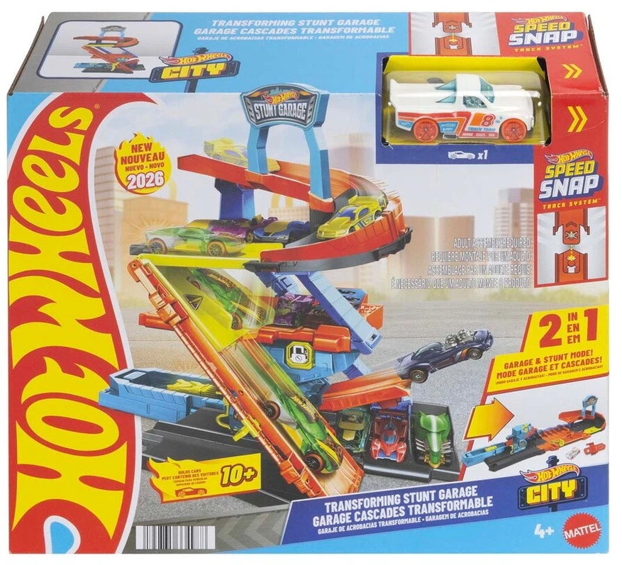 „Hot Wheels“ – miestą transformuojantis kaskadininkų garažas (JHL94)